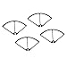 Perfeclan 4 Stück Syma X8C X8W X8G X8HW Teile Zubehör Guard Propeller Prop Guard - Schwarz