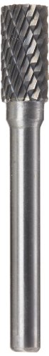 Image of Drill America SA-3 Carbide Burr /Rotary File Cylindrical Double Cut for Die Grinder 3 /8 inch Dia. x 3 /4 inch Cut Length with 1 /4 inch Shank and 6 inch Overall Length, DUL Series