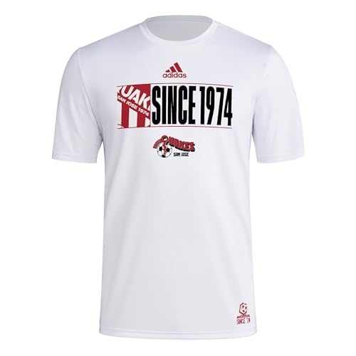 T-shirt San Jose Earthquakes adidas pour homme de pré-match à manches courtes