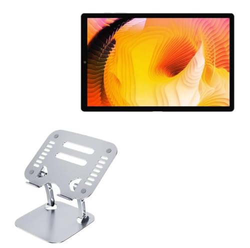 Base para portátil ajustable BoxWave metálica plateada miniatura 1