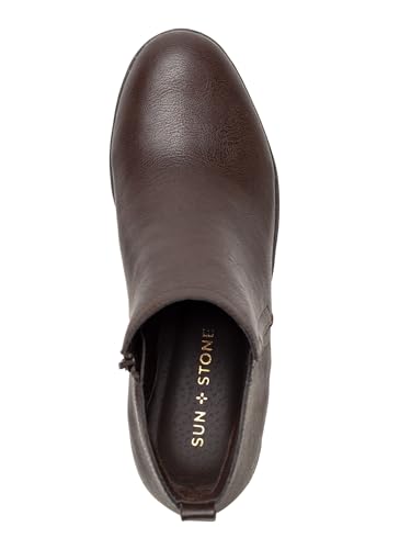 Sun + Stone Womens Cadee Casual Ankle Booties Brown 5 Medium (B,M)3