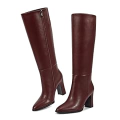 Burgundy - Mid Heel - Zipper
