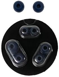 Replacement Earbud Tips For Beats Powerbeats Pro Wireless Stereo Headphones - 4 Pairs - Small, Medium, Large, And Double Flange (Navy Blue)