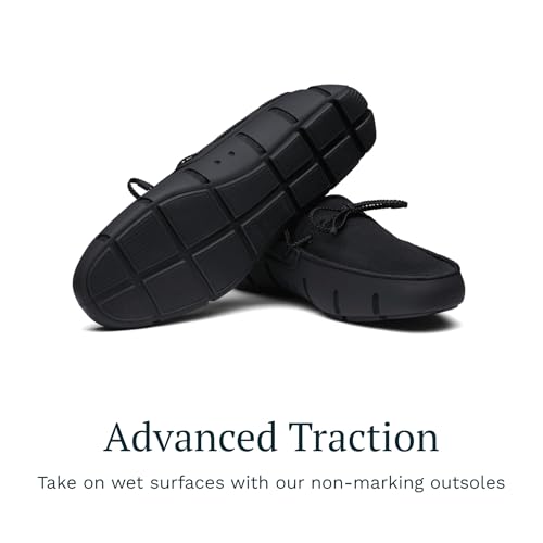 Image of SWIMS Braided Lace Loafer for Men, Breathable Slip On Water Friendly Driving Shoe, Lightweight Mesh Upper, Drainage Sole
