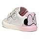 Geox Jungen Mädchen B GISLI Girl D Sneaker, White/Pink, 27 EU
