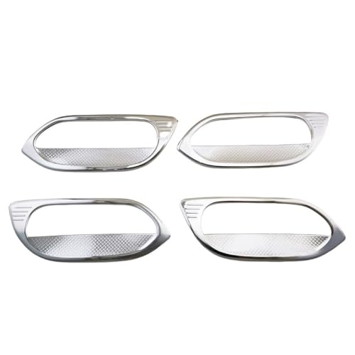 Couvercle de poignée de porte bol noir mat argent Fit Jazz 2011-2014