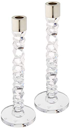 Image of Orrefors Carat 11.63 Inch Candlestick, Pair, High