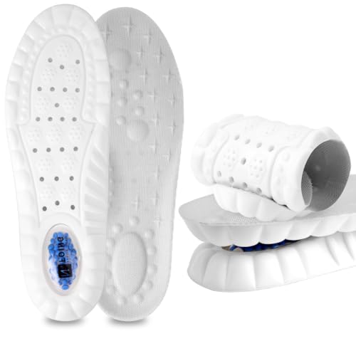 DiULi Plantillas Memory Foam Mujer Hombre, 1 Par Plantillas de Gel Memory Foam, Plantilla de Espuma Soporte de Colchón de Aire, Cómoda Absorción de Impactos,Antifatiga para Botas Zapatos (40,5-41)