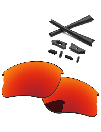 Image of Replacement Lenses & Rubber Kits for Oakley Flak Jacket XLJ OO9009 63mm - Precision Fit, UV Block, Impact Resistant