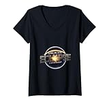 Femme Astronomy Lovers Total Solaar Eclipses 2024 Impression T-Shirt avec Col en V