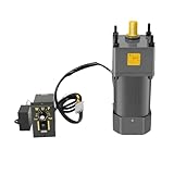 110V 250W AC Gear Motor, Single-Phase Variable Speed Electric Motor with Reduction Gearbox, 0-270 RPM High Torque Reversible Motor for Industrial & DIY Applications (5K Gear Ratio)