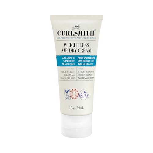 Curlsmith - Weightless Air Dry Cream - Vegan Leave-In Conditioner for Any Hair Type, Smooths Hair (59ml)