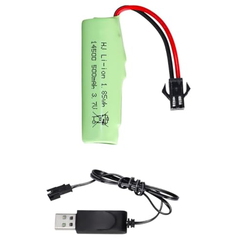 ERYNK 3.7V 18650 RC Car Battery 500mAh Li-ion SM-2P