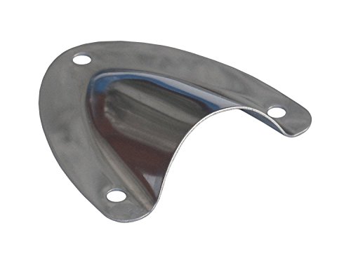 Amarine Made Stainless Steel Clamshell Vent/Wire Cover Clam Shell Vent for Boat