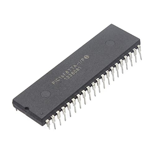 DEWIN Chip IC de Microcontrolador, MCU PIC16F877 a PIC16F877A-I/P DIP-40 Chip IC de Microcontrolador MCU de 8 bits PIC16F877A-1/P