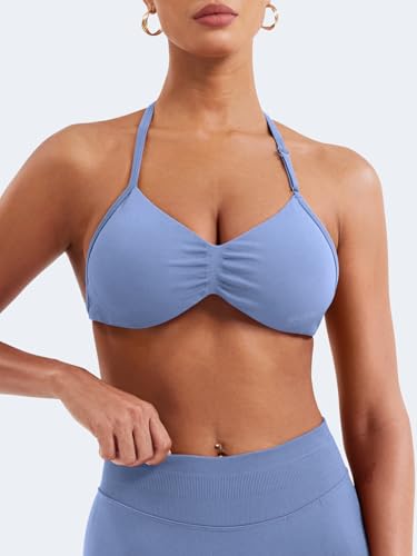 Image of VOYJOY Impact Strappy Bra Sports Bras for Women Basic Workout Gym Yoga Bra