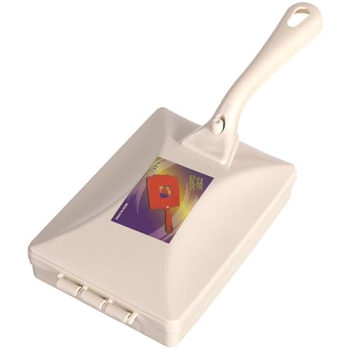 Ramasse-miettes 4x10 Brosse à miettes portative avec 2 brosses à rouleaux et récipient intérieur Ramasse-miettes ergonomique en PP Ramasseur de miettes de nettoyage pour table Lit Canapé Tapis Balaye