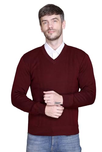 Image of V Neck Wool Sweater Pullover for Men Winter Fullsleeve | Warm Fabric