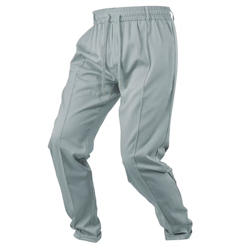 Men's Loose Breathable Casual Pant High Waist Fashion Drawstring Trousers Fall Trendy Outdoor Elastic Waist Pants2