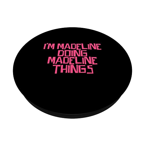 I'm Madeline doing Madeline things PopSockets Swappable PopGrip, Black - Image 2