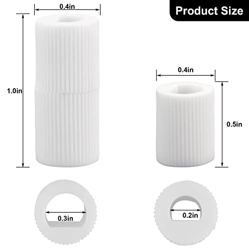 Puxyblue Universal White Control Knobs Replacement For 12 Adapters For Oven/Stove/Range Widely Used #TOP3