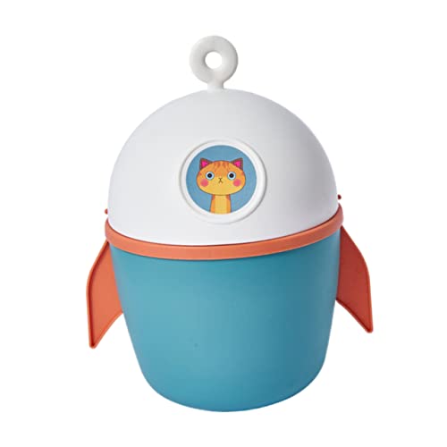 WEKADRIN Cartoon Trash Can Household Waste Paper Container for Small Garbage for Desktop Use Material Design Random Color