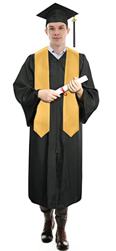 Image of Plain Graduation Stole Sash 60 Inch Unisex Adults Solid