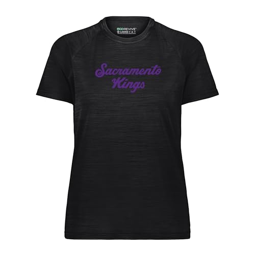 Holloway NBA Sacramento Kings Women's All-Pro Tee - Athletic, Lightweight and Breathable Shirt for Outdoor Activities