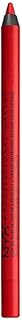 NYX PROFESSIONAL MAKEUP Slide On Lip Pencil, Lip Liner - Red Tape (Deep Red)