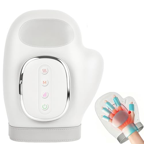 Hand Massager, Wrist Massage Machine, Portable Hand Massager Air-Bag, 3 Modes, 5 Levels of Intensity, 15 Minute Auto Timer, Rechargeable Cordless Design, Pain Relief Heated Wrist Finger Massage