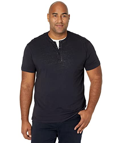 Henley bleu John Varvatos pour un style masculin décontracté en taille L