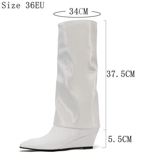 Botte haute genou compensée confortable pour marcher sans douleur - 4