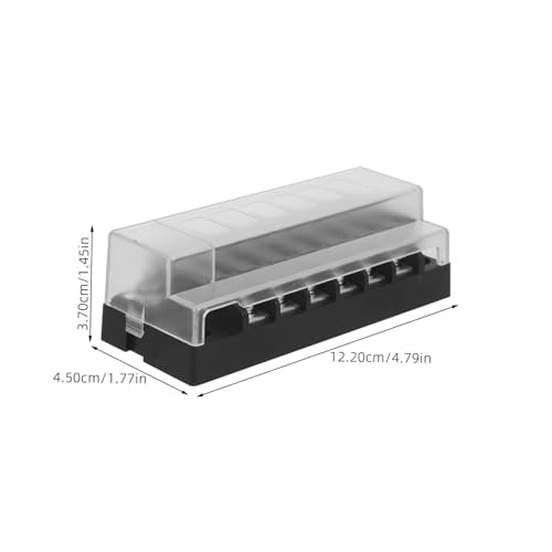 Luxshiny 1set Circuits Fuse Block Kit para Automoción y Uso Compacto Panel de Fusibles con Ubicaciones de Tierra Instalación Fácil para RV, Camión y Barco miniatura 2