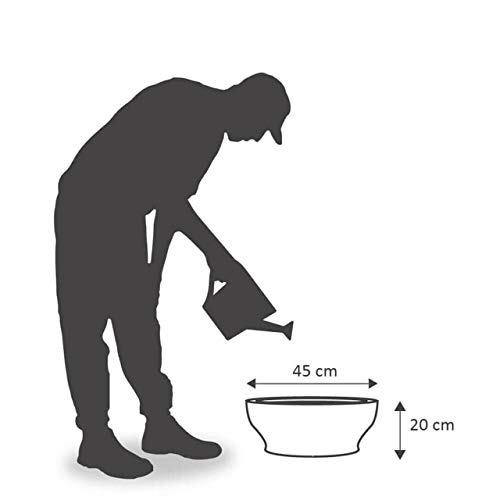 Vaso Milão Baixo 45 X 20 Cm Camurça Vasart Milão Camurça 45x20cm