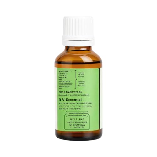 Image of R V Essential Pure Vanilla Essential Oil 50ml- Vanilla Planifolia (100% Pure and Natural) For Skin Face Hair Body Nails Scalp Massage Aromatherapy Diffuser Soap Candle Perfume Making