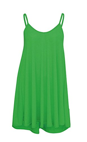 Vestido para mujer negro verde XL de corte midi informal