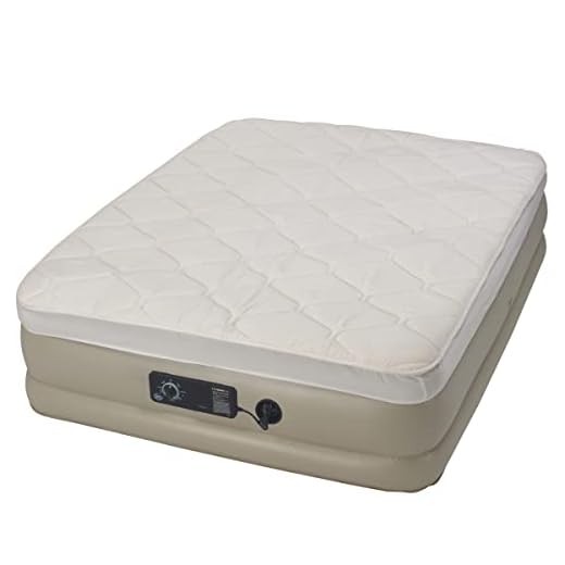 Serta Raised Queen Pillow Top Air Mattress with Never Flat Pump
