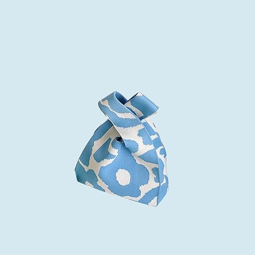Bolso Tote tejido pequeño para mujer miniatura 5