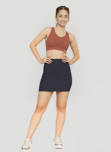 Image of FRAULEIN Skorts /Skirts with Attached Inner Shorts for Women & Girls Solid High Waist Mini Sports Skirts Tennis Running Workout Gym and Casual Skorts