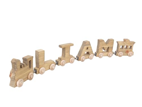 Personalized wooden train name name puzzle, Extra Large letters 3...