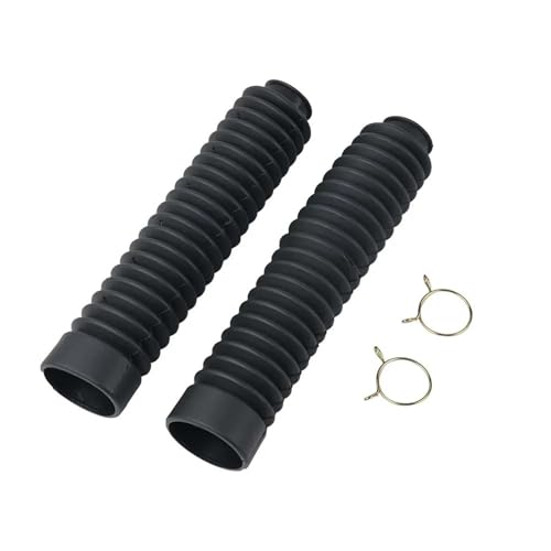 Soufflet de fourche moto universel en caoutchouc noir pour la protection des amortisseurs