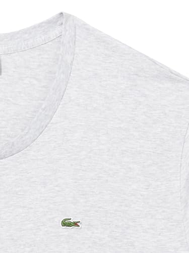 Image of Lacoste Men's Tall Fit V-Neck Short Sleeve Regular Fit Pima Cotton T-Shirt