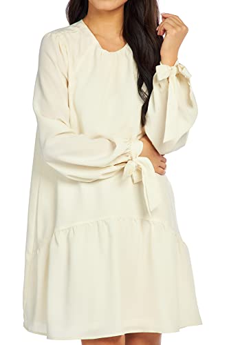 Mud Pie Womens Merritt Flounce Dress, Small, White - image 6