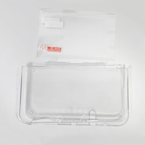 Image of Hzxkqmil Transparent Protective Case for Nintendo New 3DS XL /LL Console | Clear Crystal Hard Case Protective Cover + 1 Set Screen Protectors Film Accessories for New 3DSXL LL