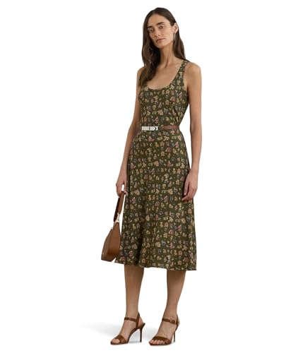 (取寄) ローレン ラルフローレン レディース ドレス Lauren Ralph Lauren women Zawato-Sleeveless-Day Dress Olive Multi Lauren Ralph Lauren, Womens, Zawato-Sleeveless-Day Dress, Olive