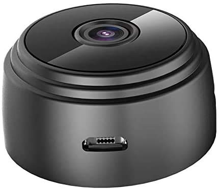 Câmera escondida mini espião, câmera de vigilância de segurança doméstica sem fio WiFi 1080P, câmera