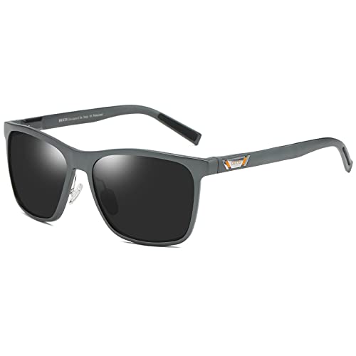 Image of DUCO Mens Sunglasses Polarized UV Protection Retro Rectangular Frame Sun Glasses for Driving Fishing 100% UV Blocking 3029H