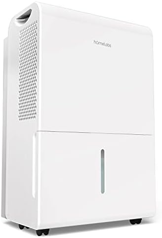 hOmeLabs 3000 Sq. Ft. Energy Star Dehumidifier - Ideal for Medium to Large Rooms, Bedrooms and Home Basements - Powerful Moisture Removal and Humidity Control - 35 Pint (Previously 50 Pint)