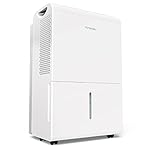 hOmeLabs 3000 Sq. ft. Energy Efficient Dehumidifier - Ideal for Medium to Large Rooms, Bedrooms and Home Basements - Powerful Moisture Removal and Humidity Control - 35 Pint