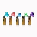 Dispenser Bottle for Skin Care Products, Essential Oils, etc., Suitable for Travel, Camping, Hiking, etc., 2.0inch/51mm High, 5PCS Mixed Colors